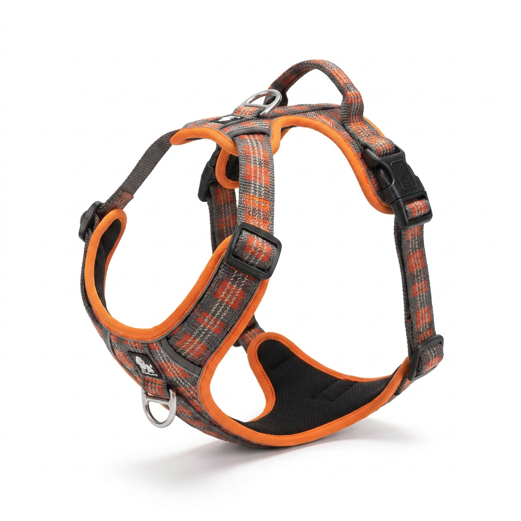 Adjustable Chest Strap Pet Harness Vest angled view