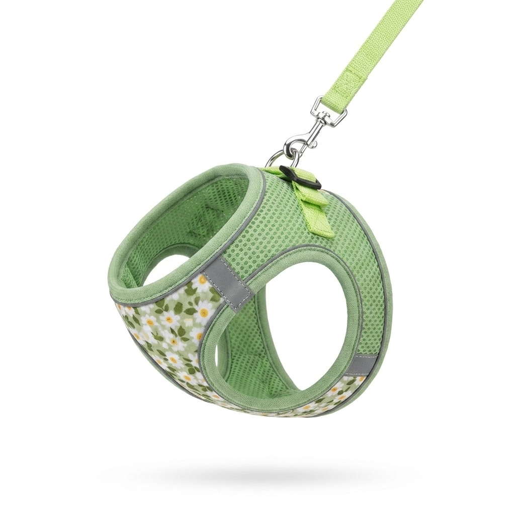 No Pull Pet Harness Set angled view
