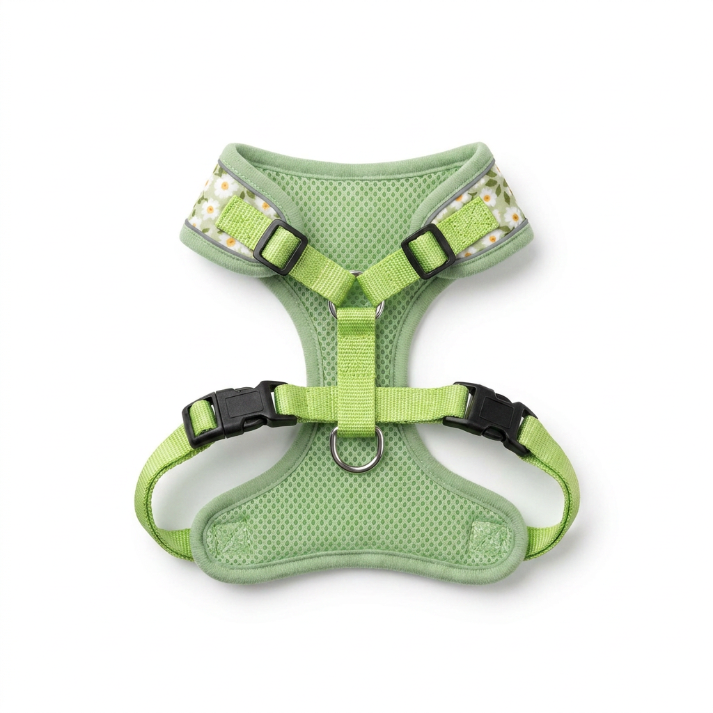 No Pull Pet Harness Set top-down view