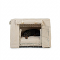 Dog Crate Set in Savanna Oatmeal with dog