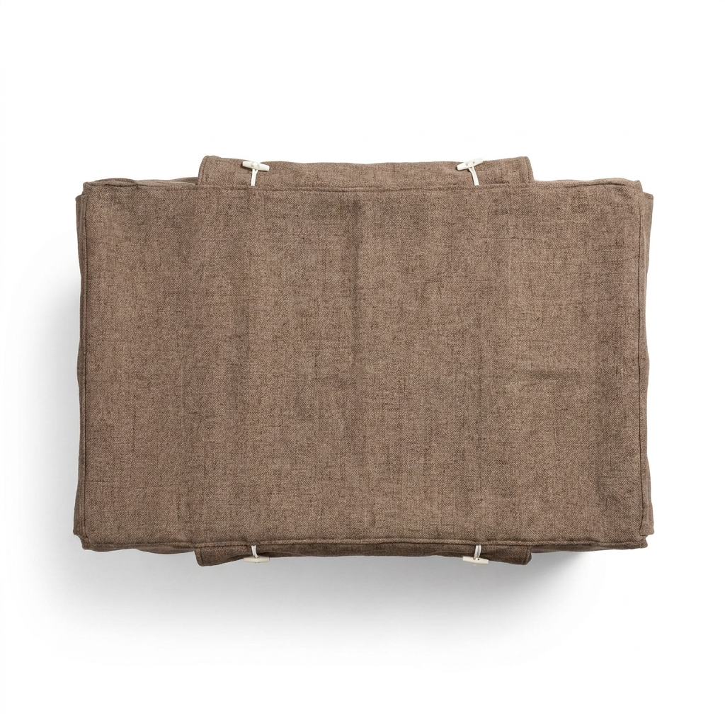 Dog Crate Cover In Inchmurrin Umber top-down view