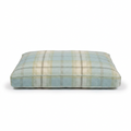 Dog Cushion in Balmoral Duck Egg Tweed front view