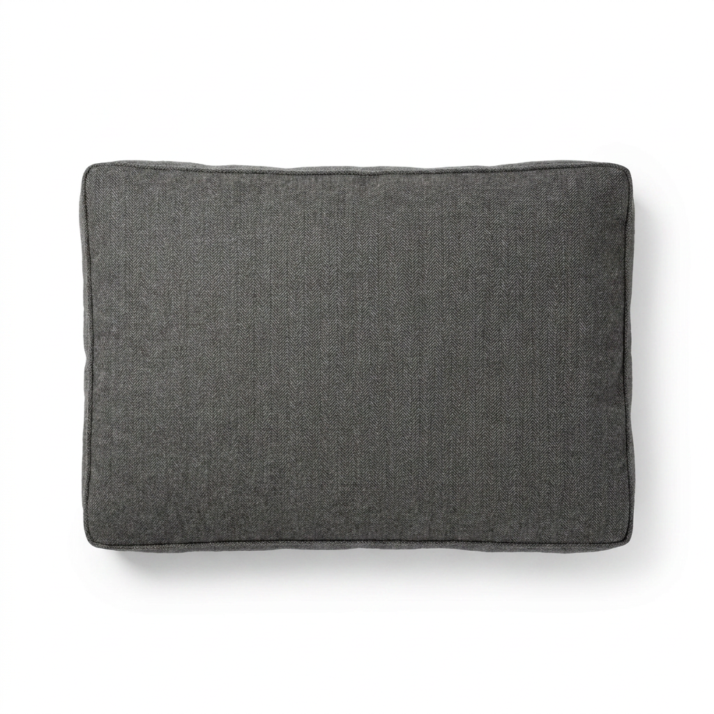 Dog Cushion in Essentials Herdwick Graphite top-down view