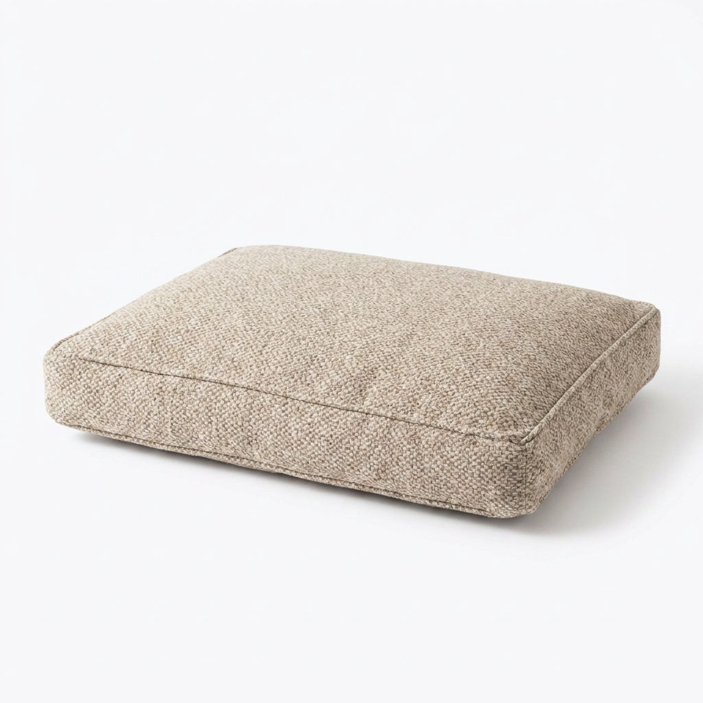 Dog Cushion in Essentials Herdwick Pebble angled view