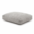 Dog Cushion in Light Grey Essentials Plush angled view