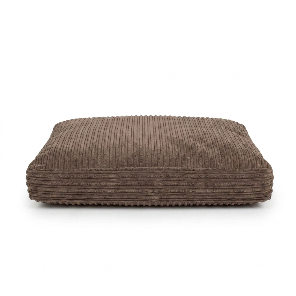 Dog Cushion in Dark Grey Essentials Plush front view