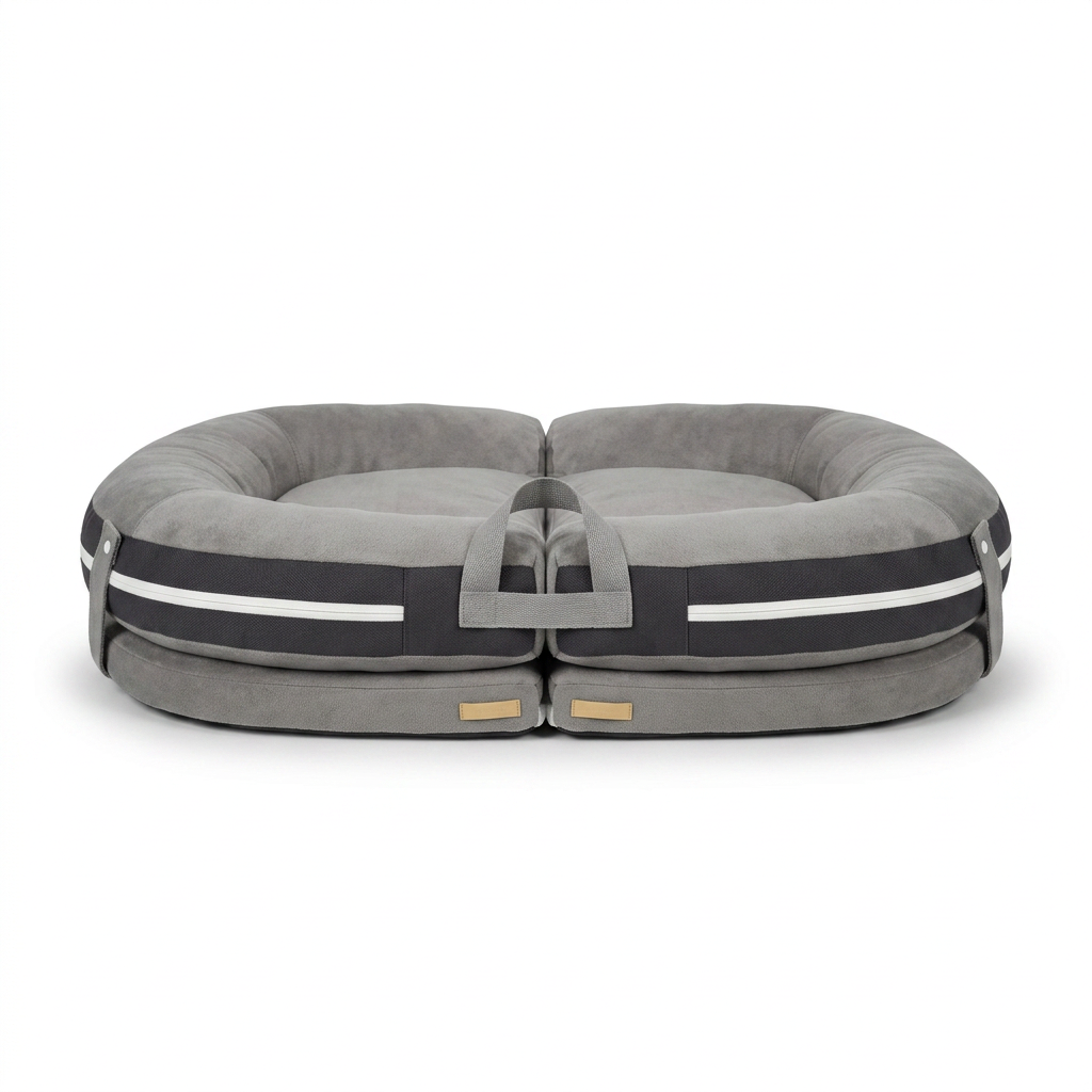 The Ultimate Capsule Travel Dog Bed front view