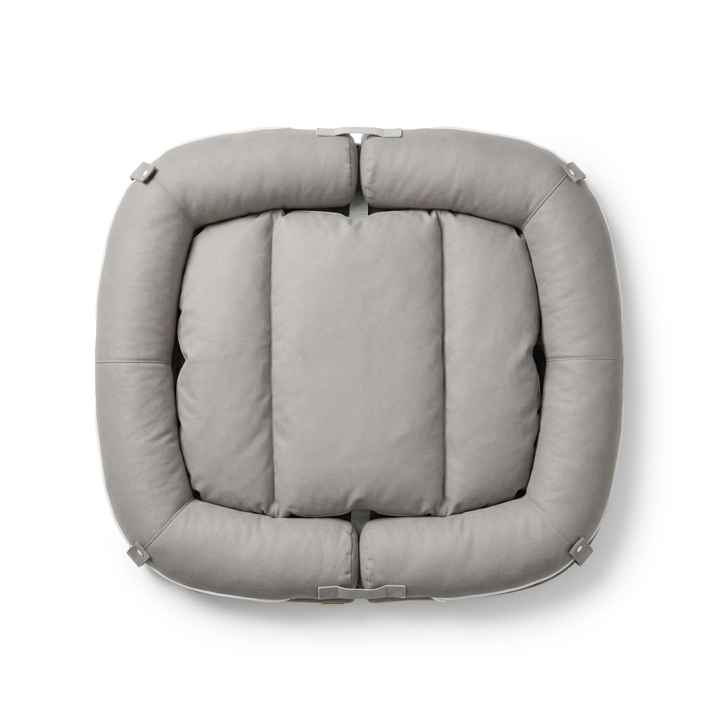 The Ultimate Capsule Travel Dog Bed top-down view
