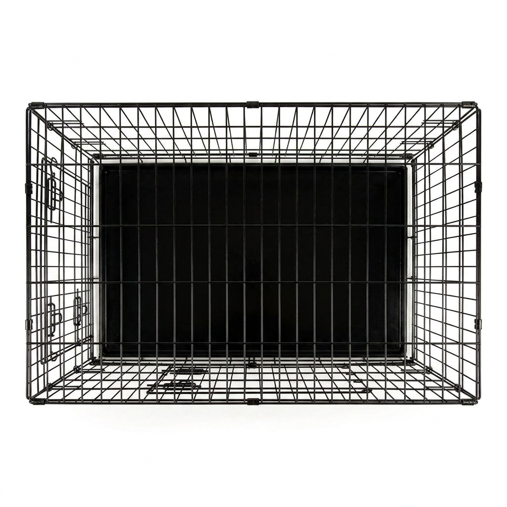 Dog Crate Black top-down view