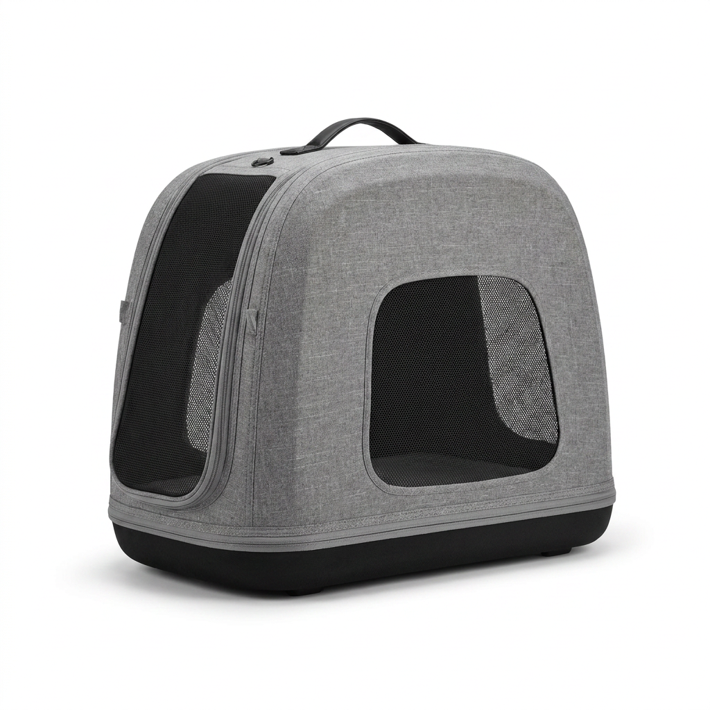 Crispin Pet Travel Crate Merle angled view