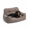 Double Easy Traveller in Truffle Booster Seat with dog