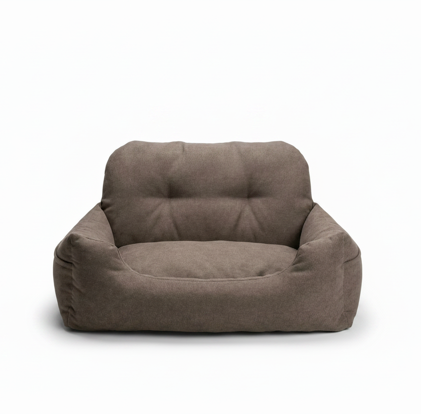 Double Easy Traveller in Truffle Booster Seat front view