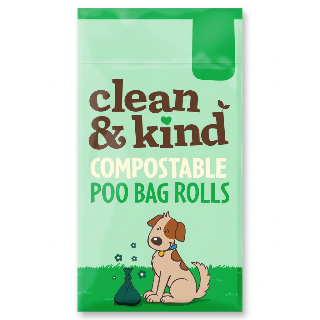 Good Boy Compostable Poo Bag Rolls top-down view