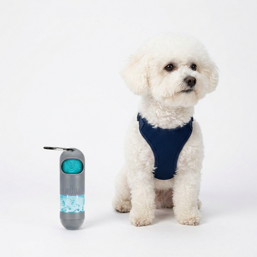 KONG HandiPOD Mini Clean Dispenser with dog
