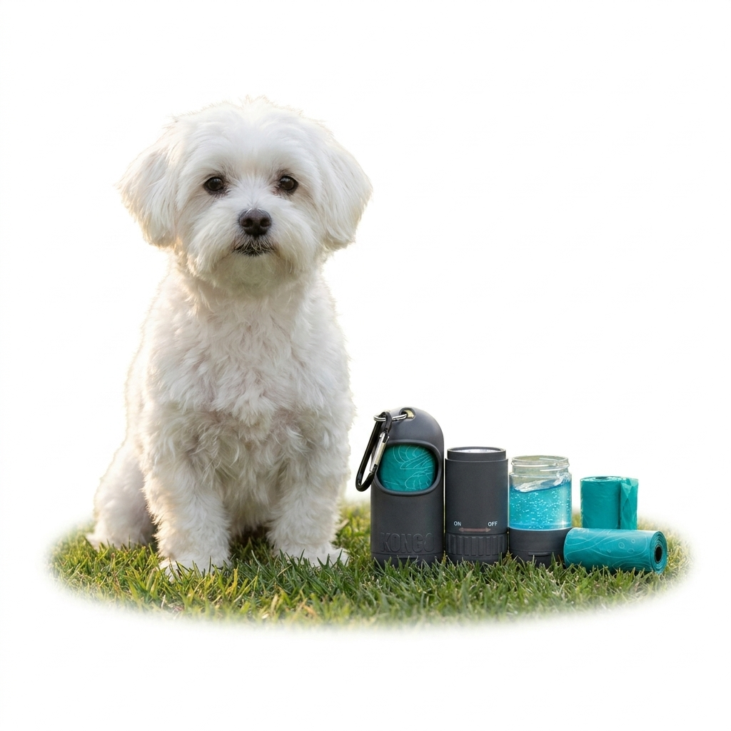KONG HandiPOD Mini Interchangeable Starter Kit with dog
