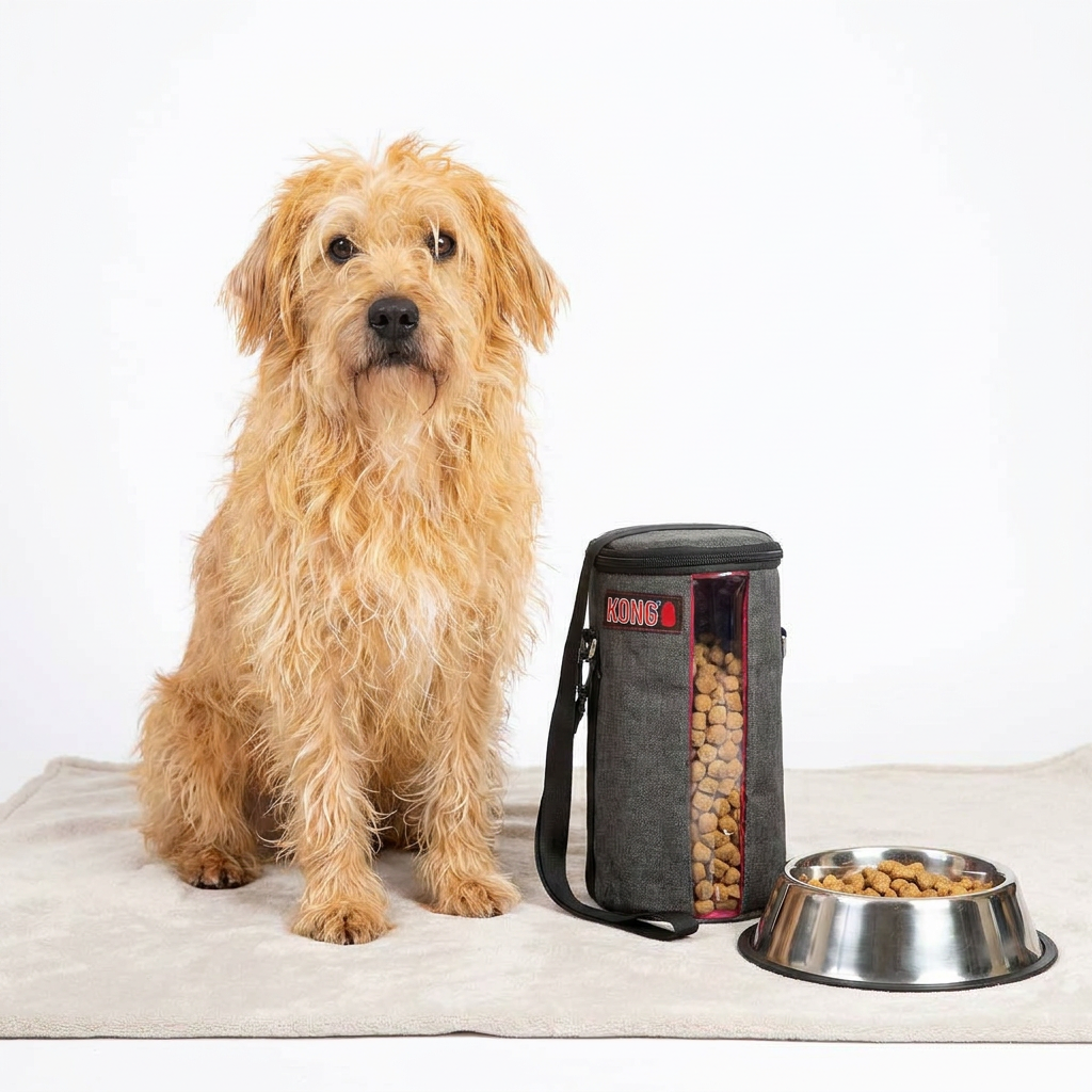KONG Kibble Storage Bag with dog