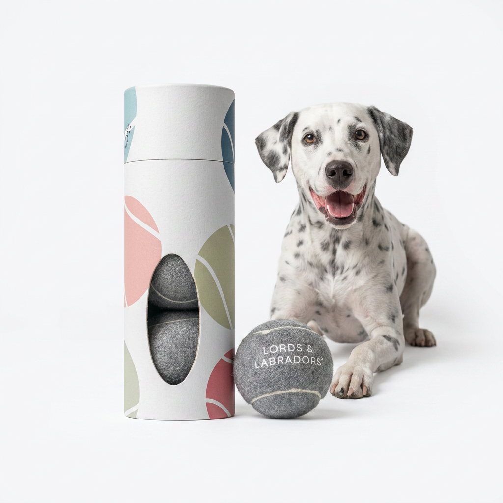 Super Bounce Tennis Balls with dog