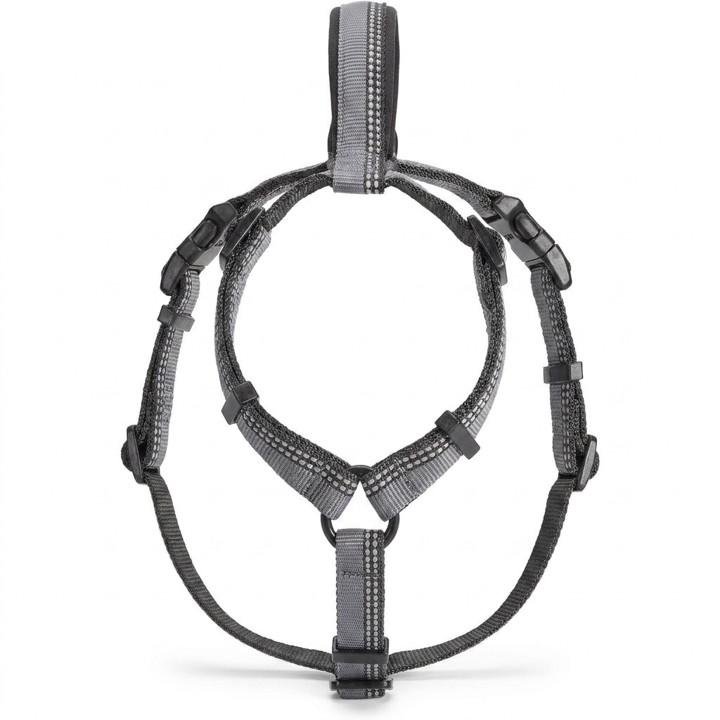 Halti Walking Harness Black front view