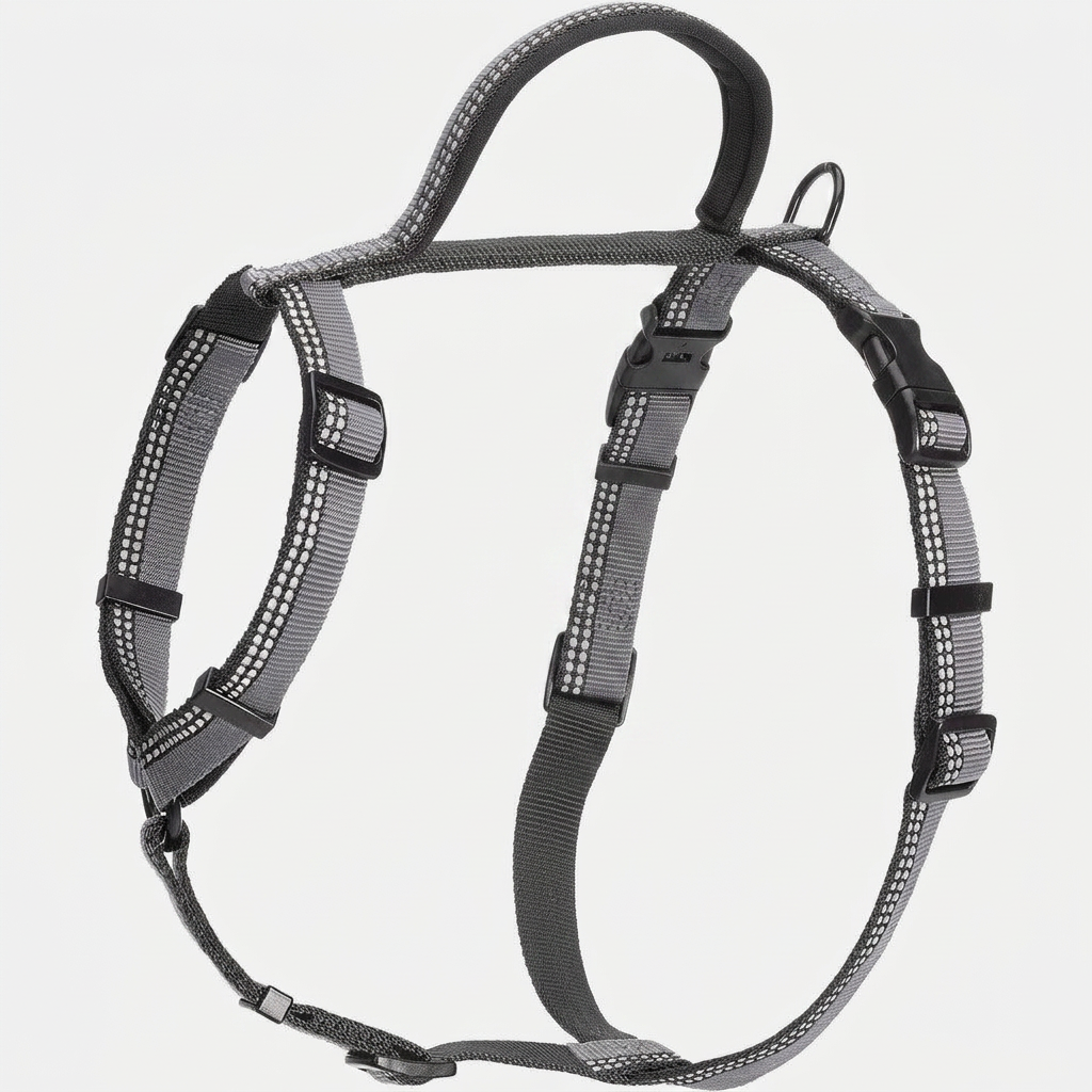 Halti Walking Harness Black top-down view
