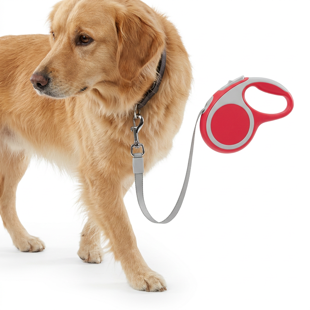 Flexi Lead Comfort Red with dog