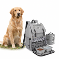 Mobile Dog Gear Grey Backpack with dog