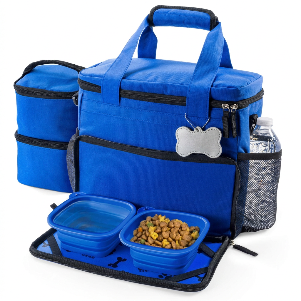 Mobile Dog Gear Week Away Bag Blue front view