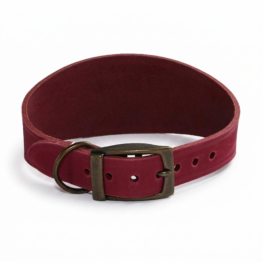 Timberwolf Whippet Collar Raspberry angled view