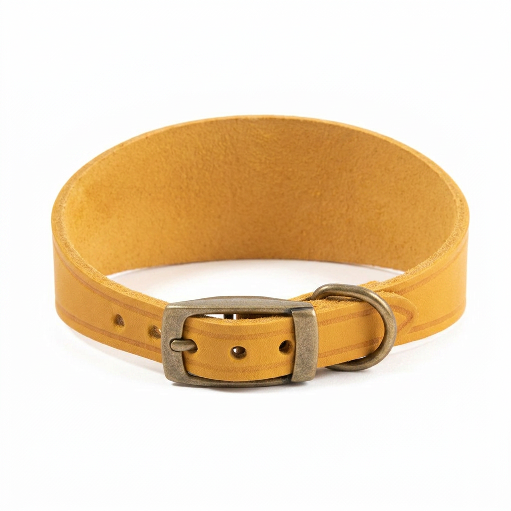 Timberwolf Whippet Collar Mustard angled view