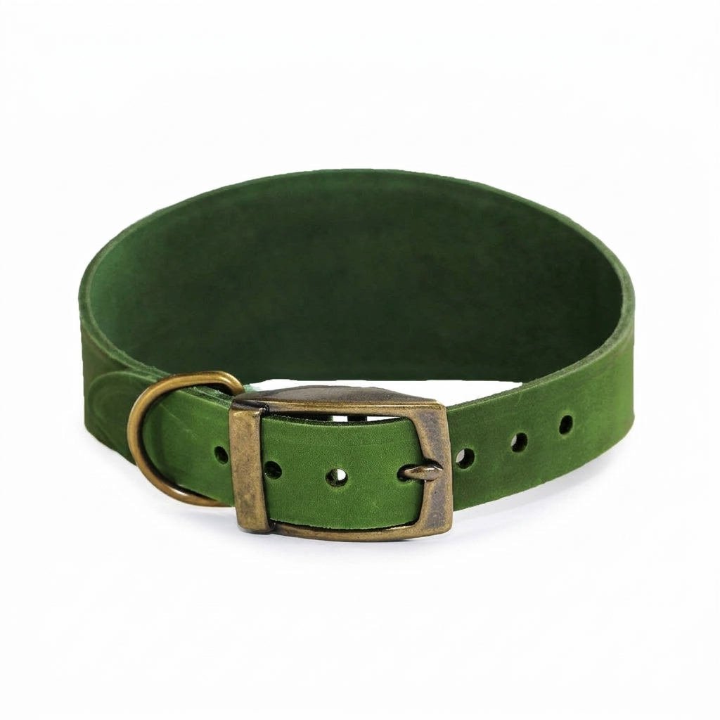 Timberwolf Whippet Collar Green front view