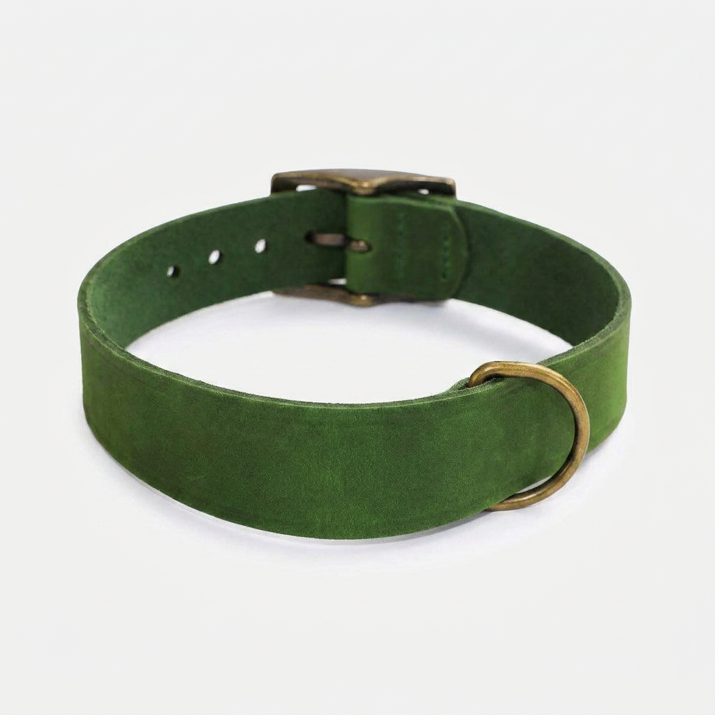 Timberwolf Whippet Collar Green angled view