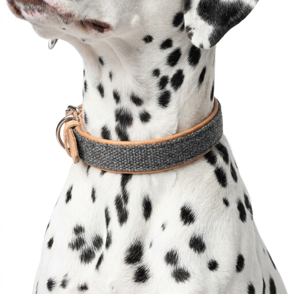 Essentials Herdwick Collar Graphite with dog