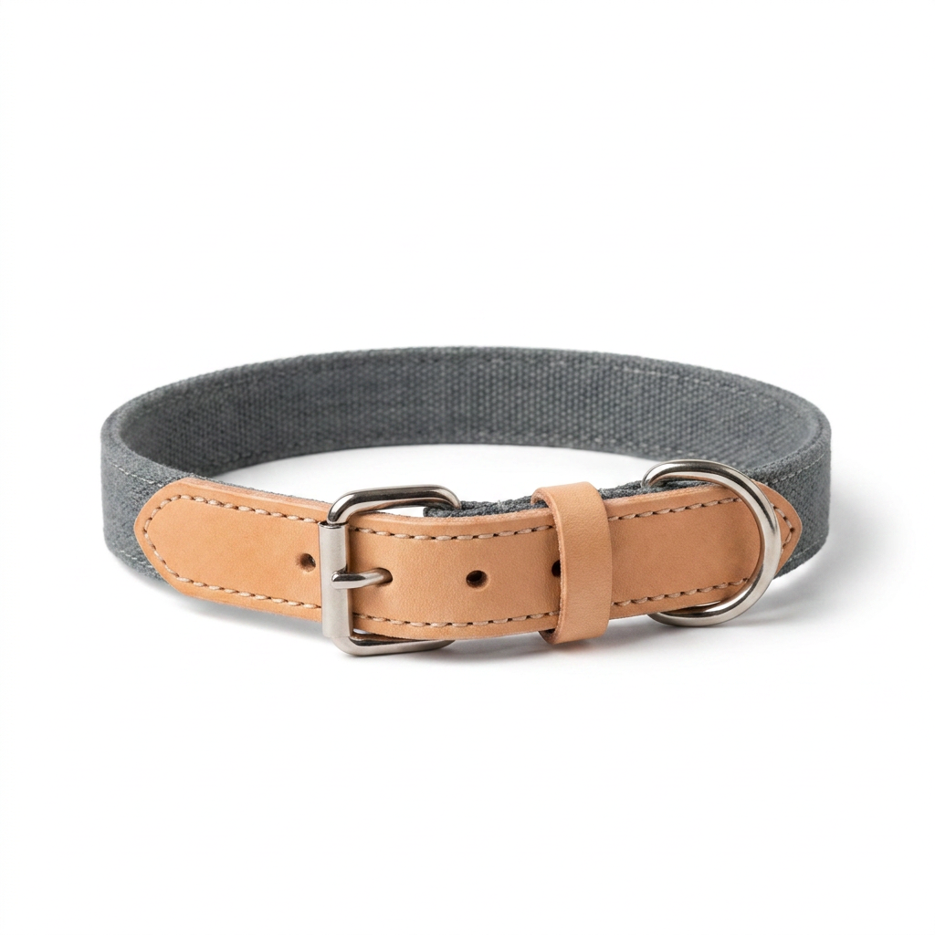 Essentials Twill Collar Slate front view