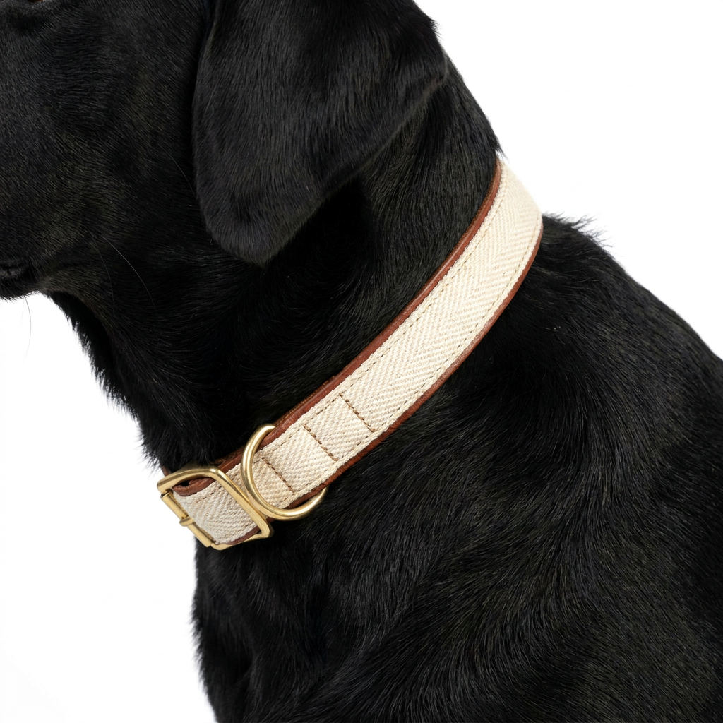 Essentials Twill Collar Linen with dog