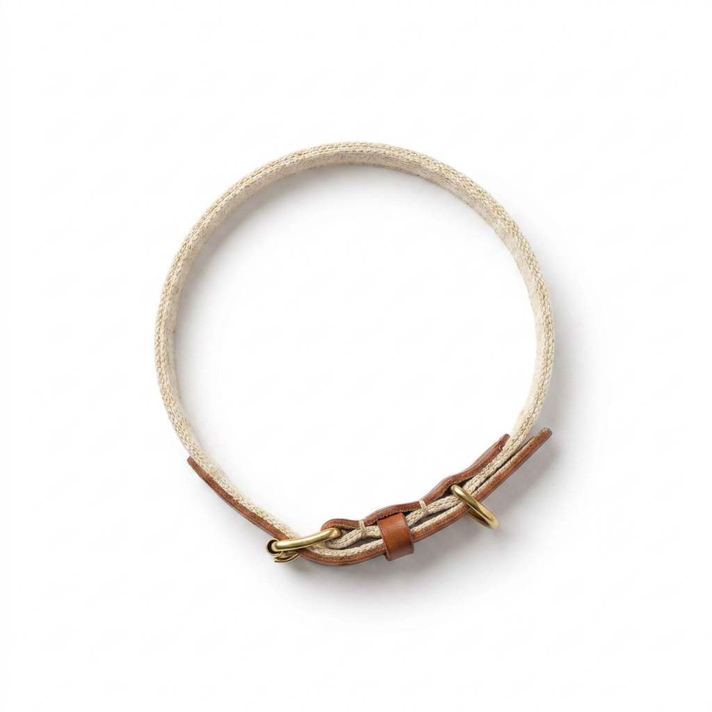 Essentials Twill Collar Linen top-down view