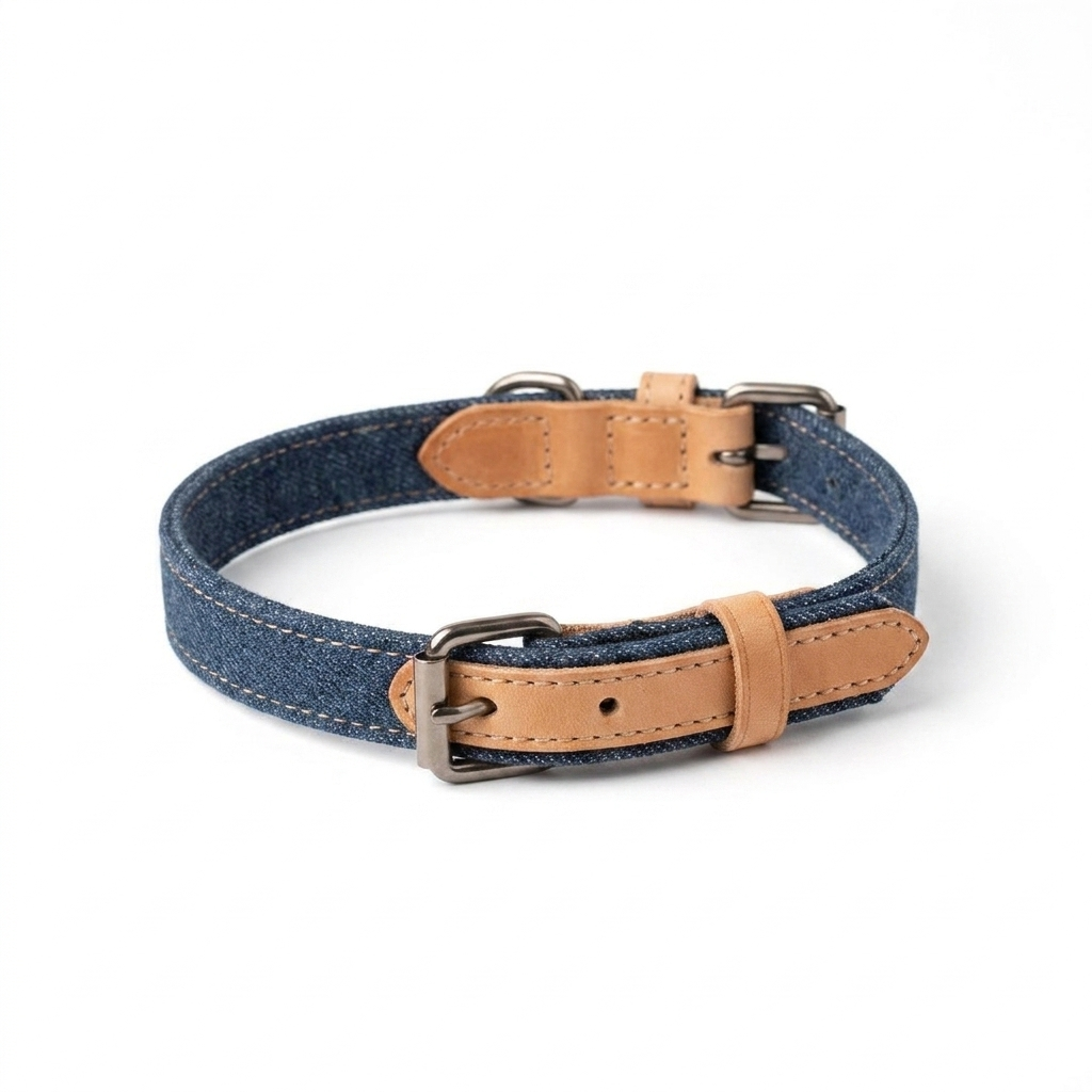 Essentials Twill Collar Denim angled view