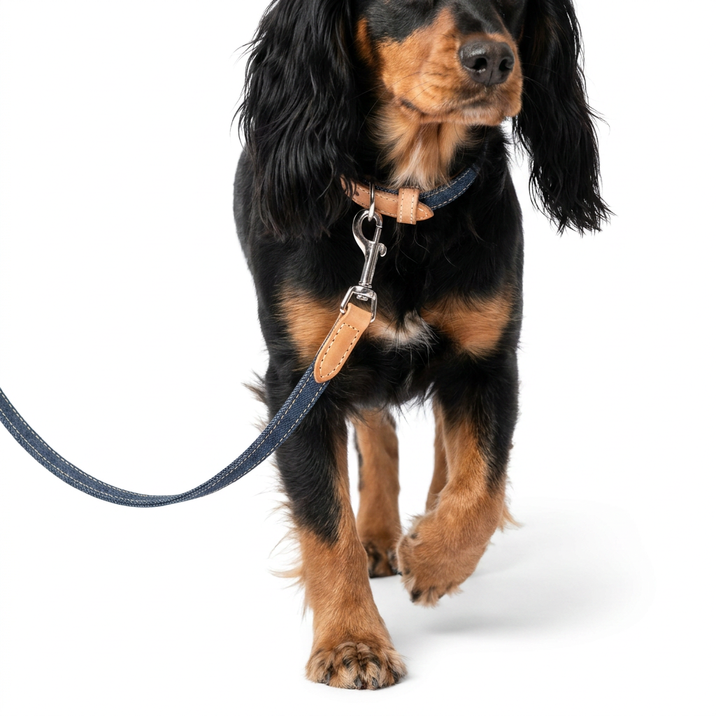 Essentials Twill Lead Denim with dog