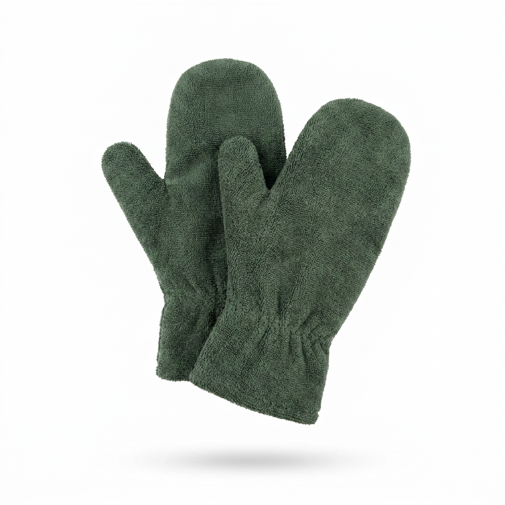 Bamboo Drying Mitts Fir angled view