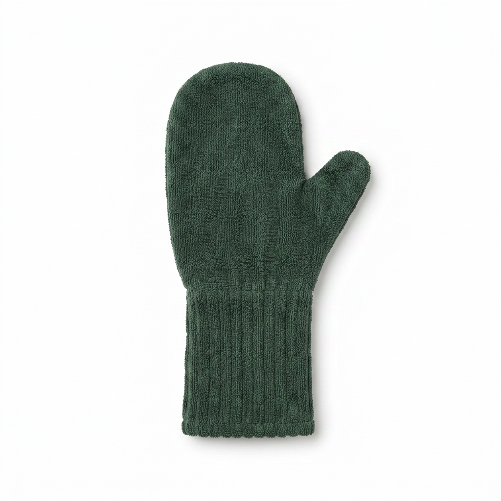 Bamboo Drying Mitts Fir top-down view