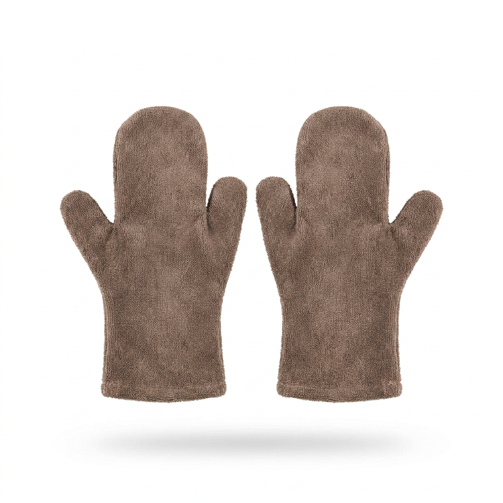 Bamboo Drying Mitts Mole front view
