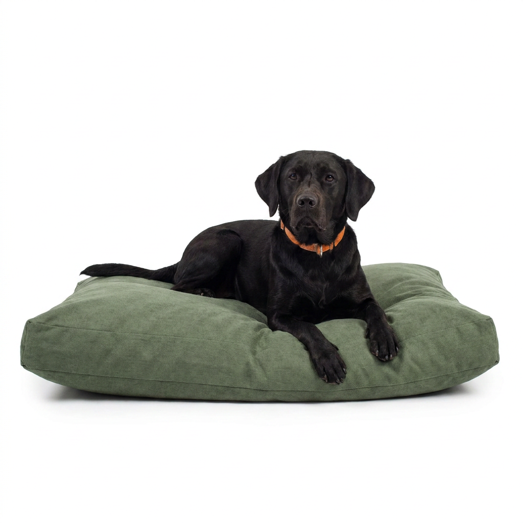 Bamboo Drying Cushion Cover Fir with dog