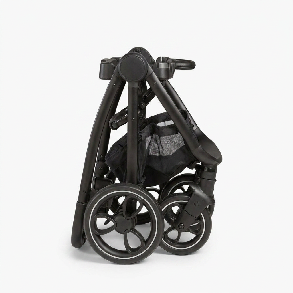 Compact Folding Pet Stroller Frame side view
