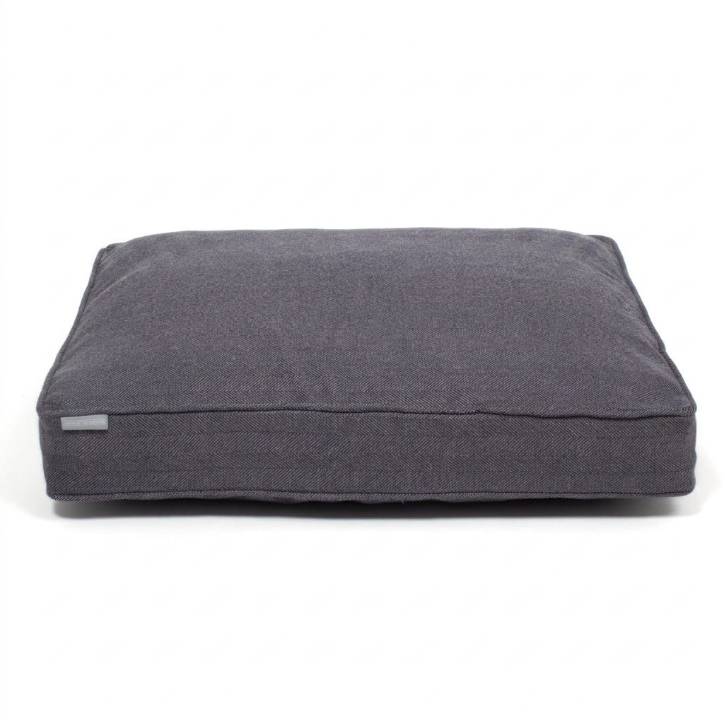 Dog Cushion Oxford Herringbone Tweed front view