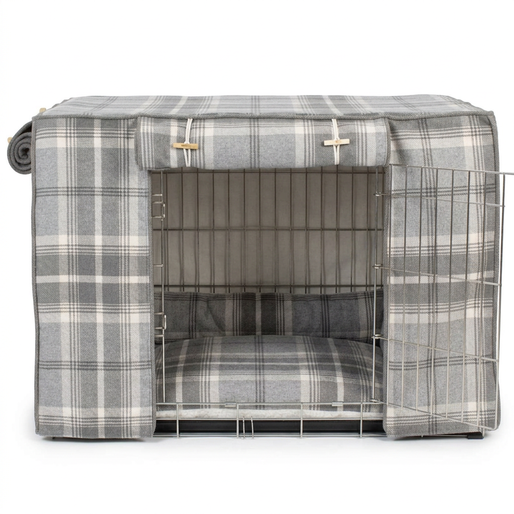 Dog Crate Set Balmoral Dove Grey front view