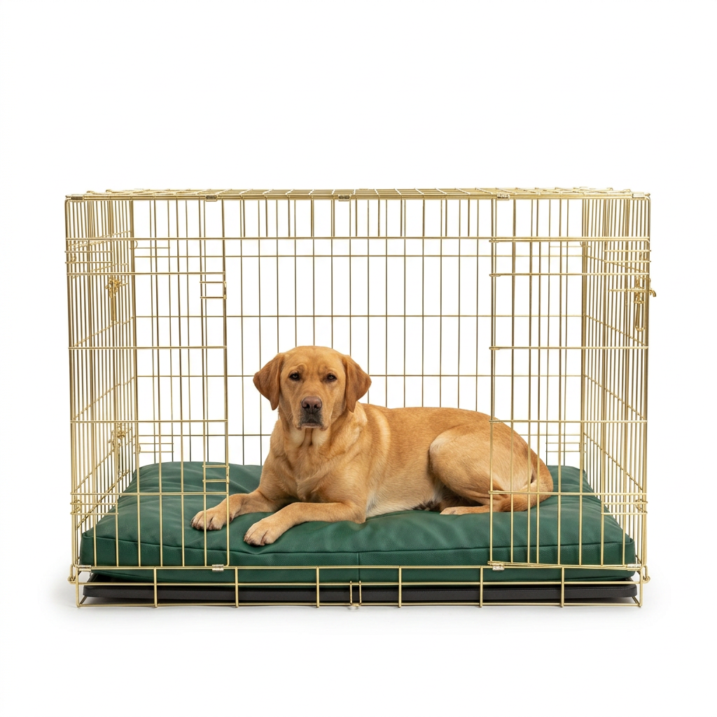 Dog Cushion Emerald Minerals with dog