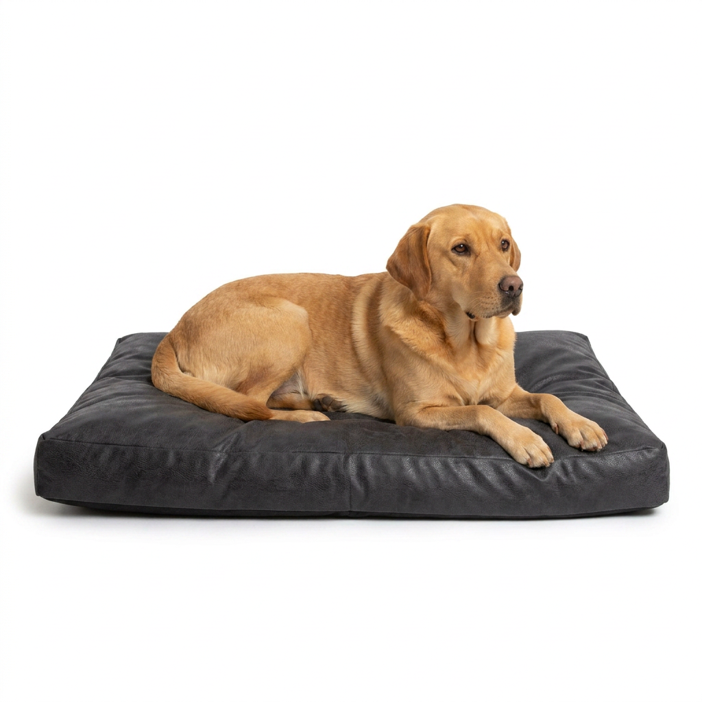 Dog Cushion Obsidian Minerals with dog