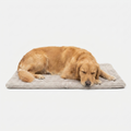 Travel Mat Light Grey Essentials Plush with dog