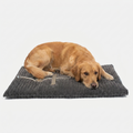 Travel Mat Dark Grey Essentials Plush with dog