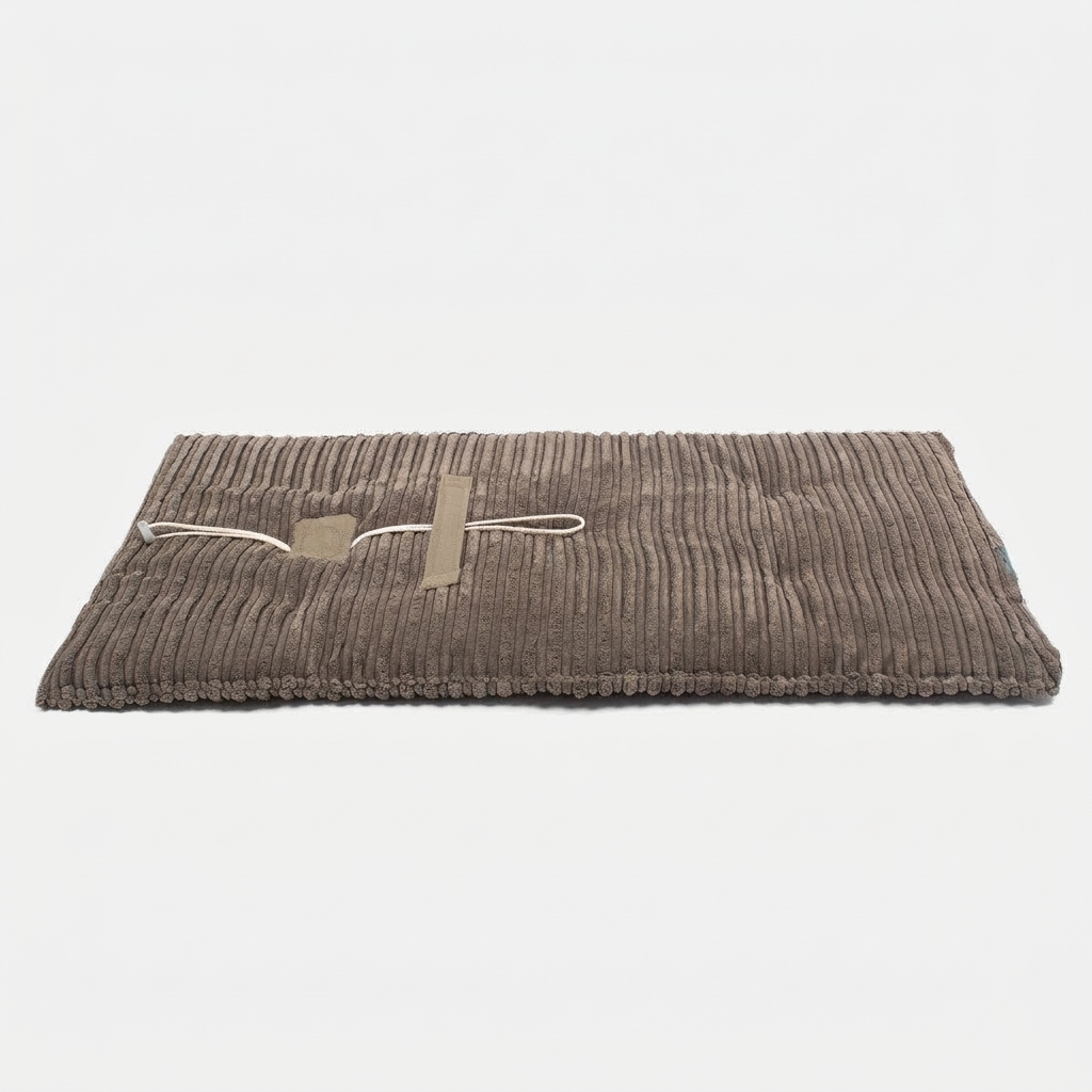 Travel Mat Dark Grey Essentials Plush front view