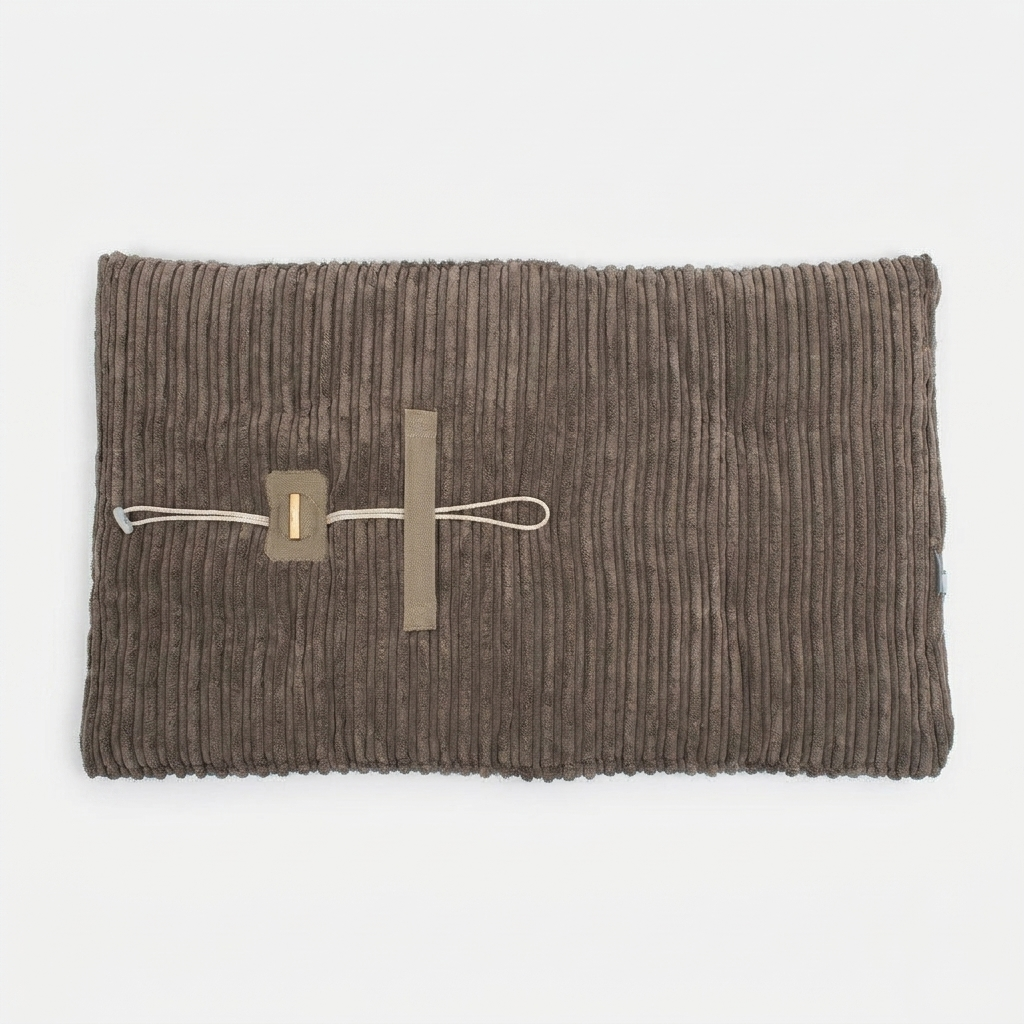 Travel Mat Dark Grey Essentials Plush top-down view