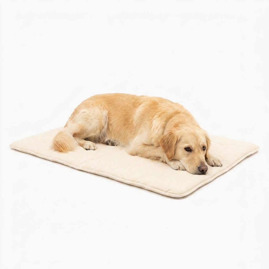 Travel Mat Savanna Bone with dog